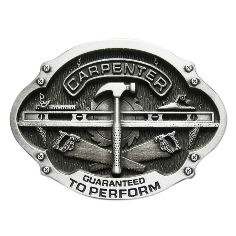 Vintage Style Carpenter Trades Belt Buckle Boucle de Ceinture
