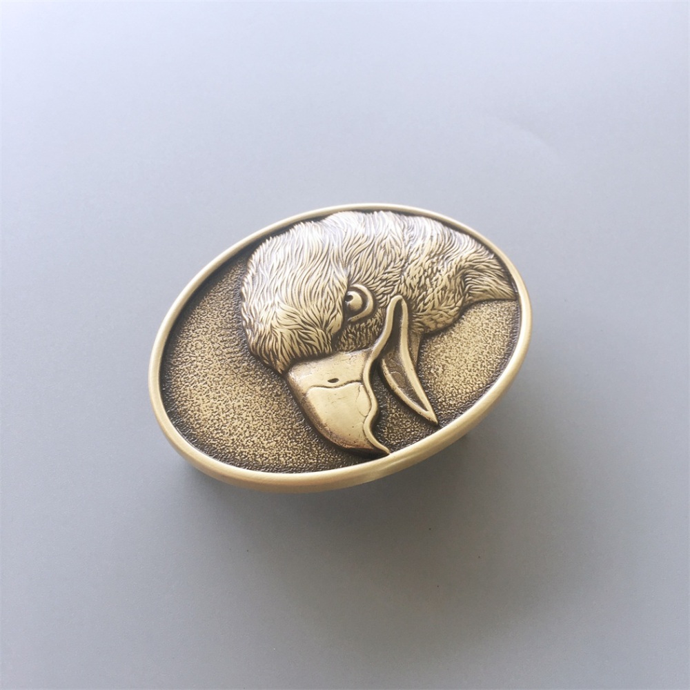 Eagle Oval Solid Brass Belt Buckle BUCKLE-BS006
