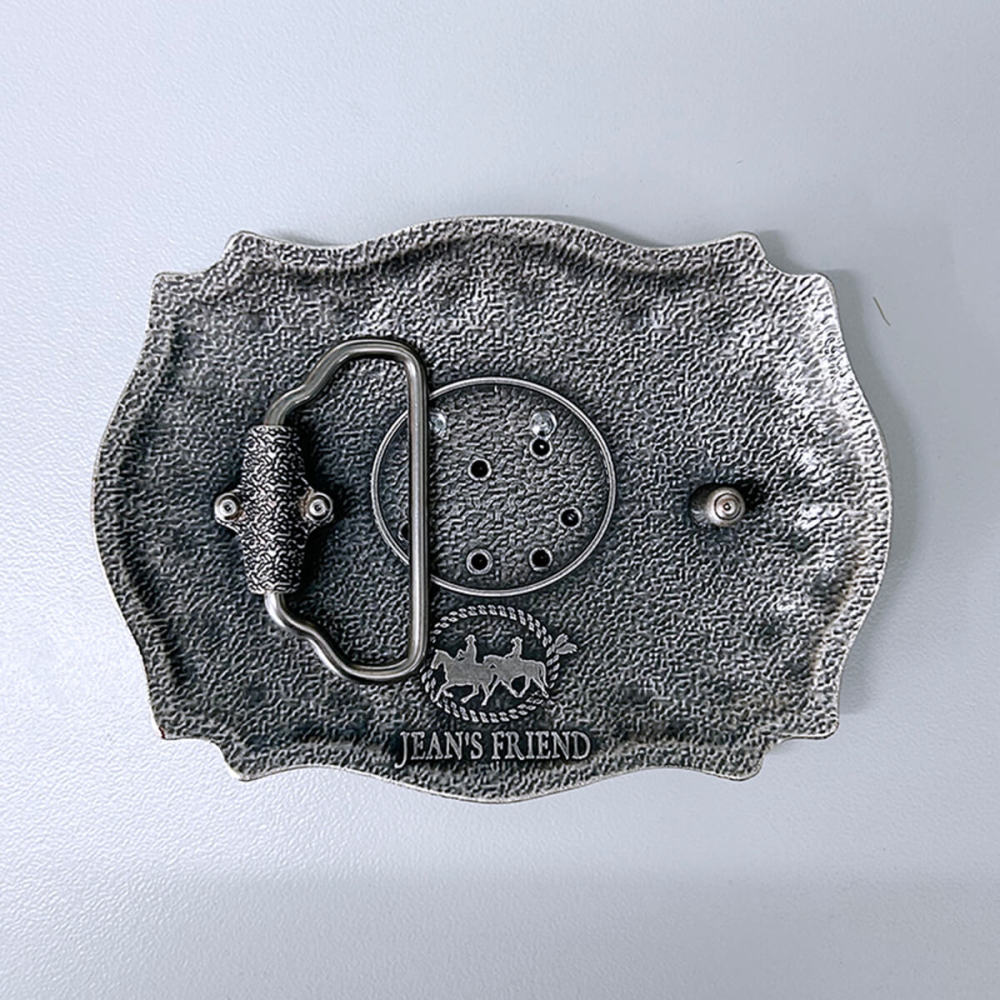 Vintage Silver With Gold Plated A - Z Initial Letter Western Cowboy Cowgirl Belt Buckle BUCKLE-LE010VSG