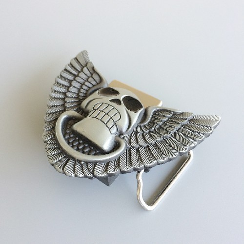 Vintage Style Angel Wing Skull Belt Buckle Gurtelschnalle Boucle de ceinture BUCKLE-LT014