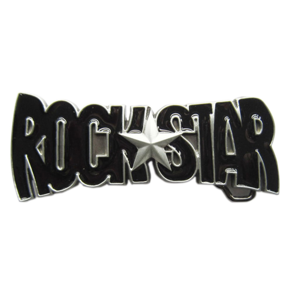 Enamel Star Music Belt Buckle
