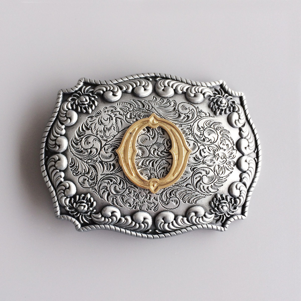 Initial Letter O Western Style Cowboy Cowgirl Belt Buckle BUCKLE-LE010O