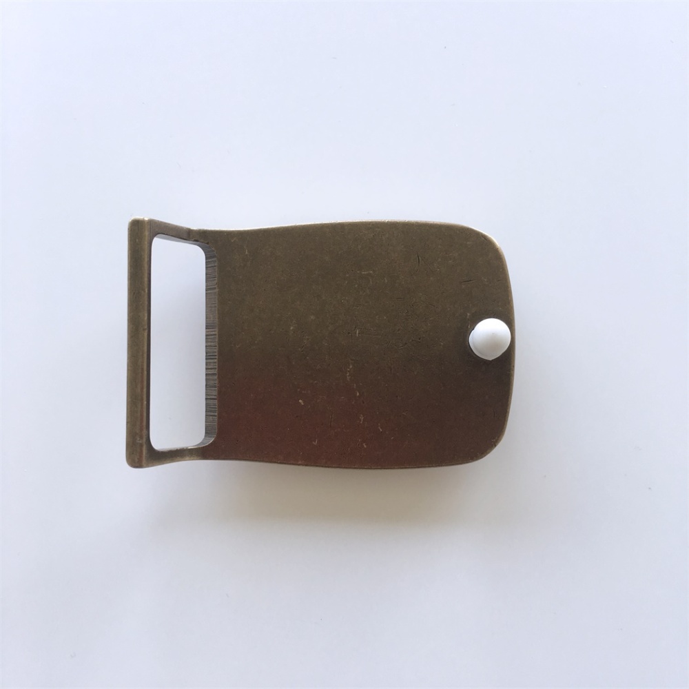 New Western Chief Cowboy Rectangle Solid Brass Belt Buckle BUCKLE-BS015