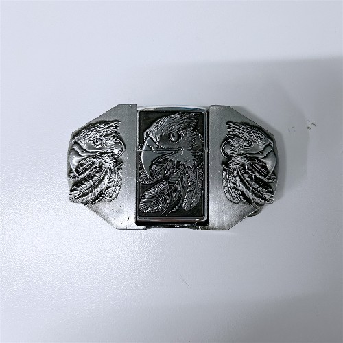 Western Eagle Lighter Belt Buckle With Antique Silver BUCKLE-WG-LT01AS
