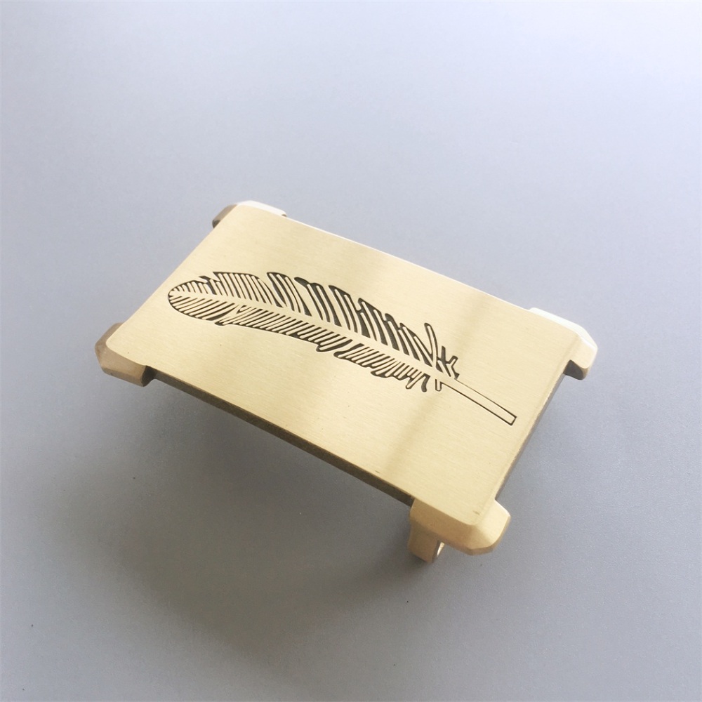 New Rectangle Solid Brass Belt Buckle BUCKLE-BS003