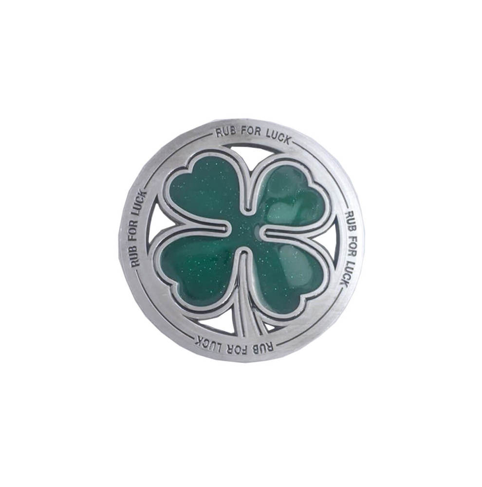 Vintage Style Irish Lucky Clover Belt Buckle
