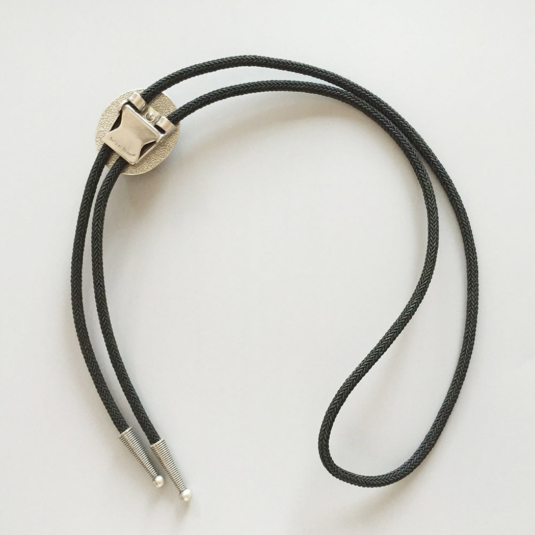Red Tiger Eye Stone Western Oval Bolo Tie With Braided Fiber Rope BOLOTIE-024SK