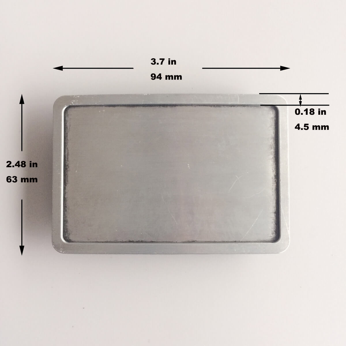 JEAN'S FRIEND Vintage Style Rectangle Blank Belt Buckle Custom Belt Buckle