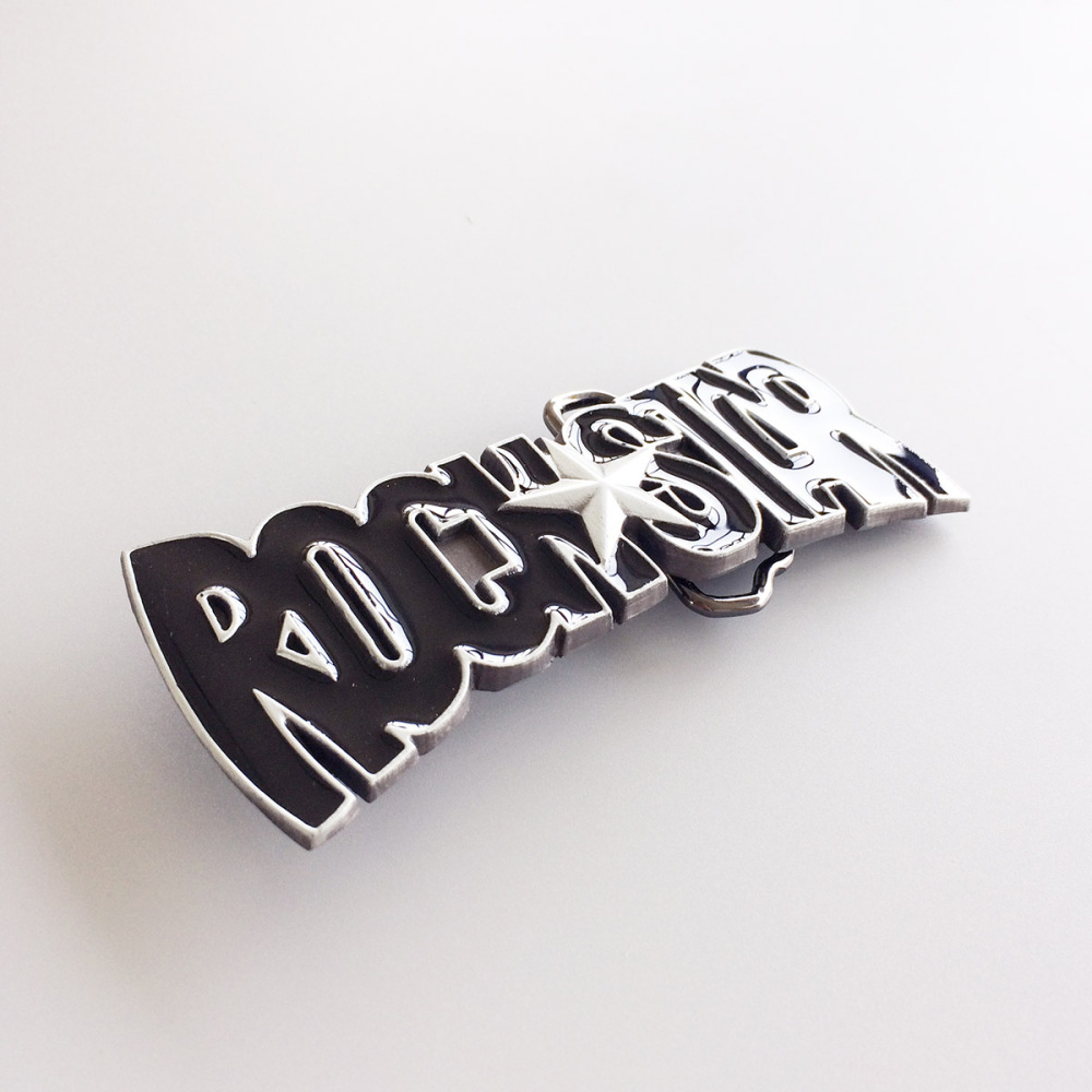 Enamel Star Music Belt Buckle