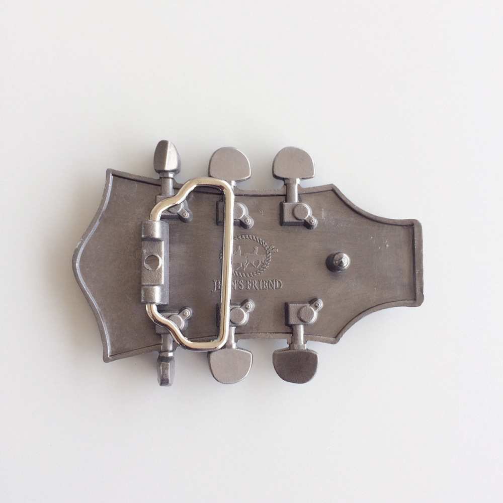 Vintage Blue Enamel Guitar Music Belt Buckle Gurtelschnalle Boucle de ceinture