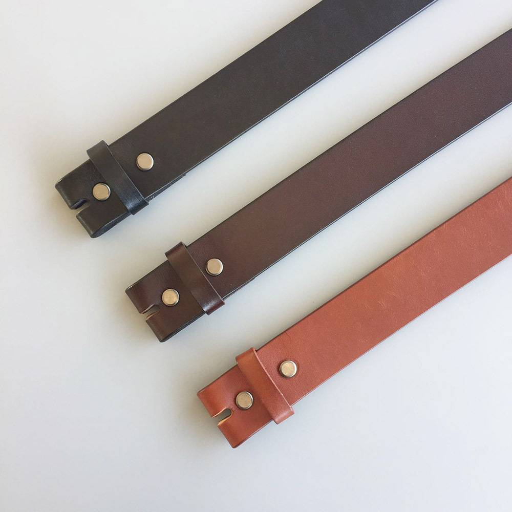 Black Genuine Leather Belt Solid Real Leather Belt Screws On Belt Gurtel BELT1-014BK