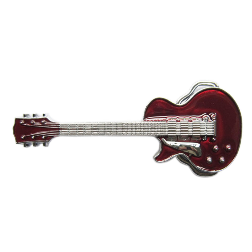 Red Enamel Electric Guitar Music Belt Buckle Gurtelschnalle Boucle de ceinture