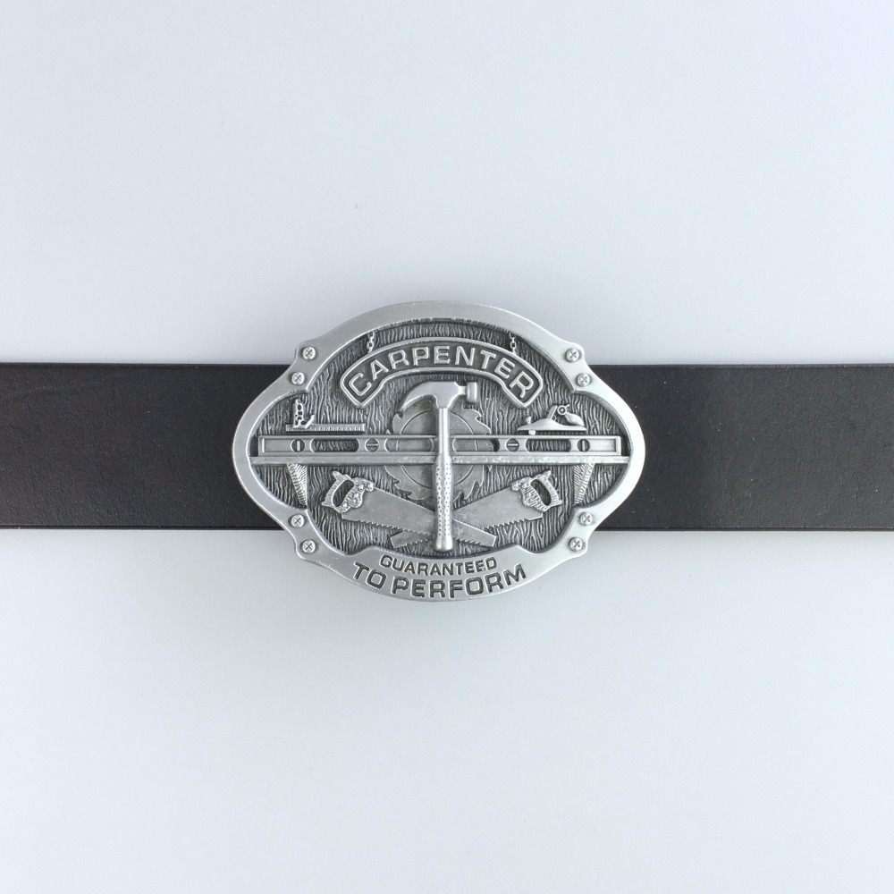 Vintage Style Carpenter Trades Belt Buckle Boucle de Ceinture