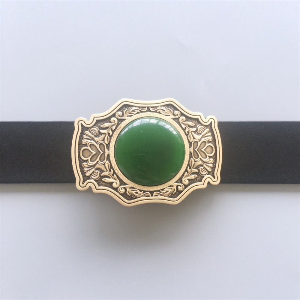 Enamel SouthWest Western Solid Brass Belt Buckle