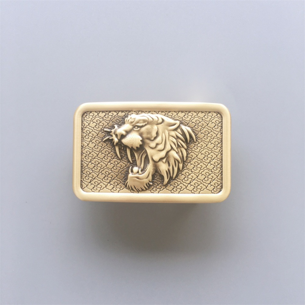 New Western Tiger Solid Brass Belt Buckle BUCKLE-BS009