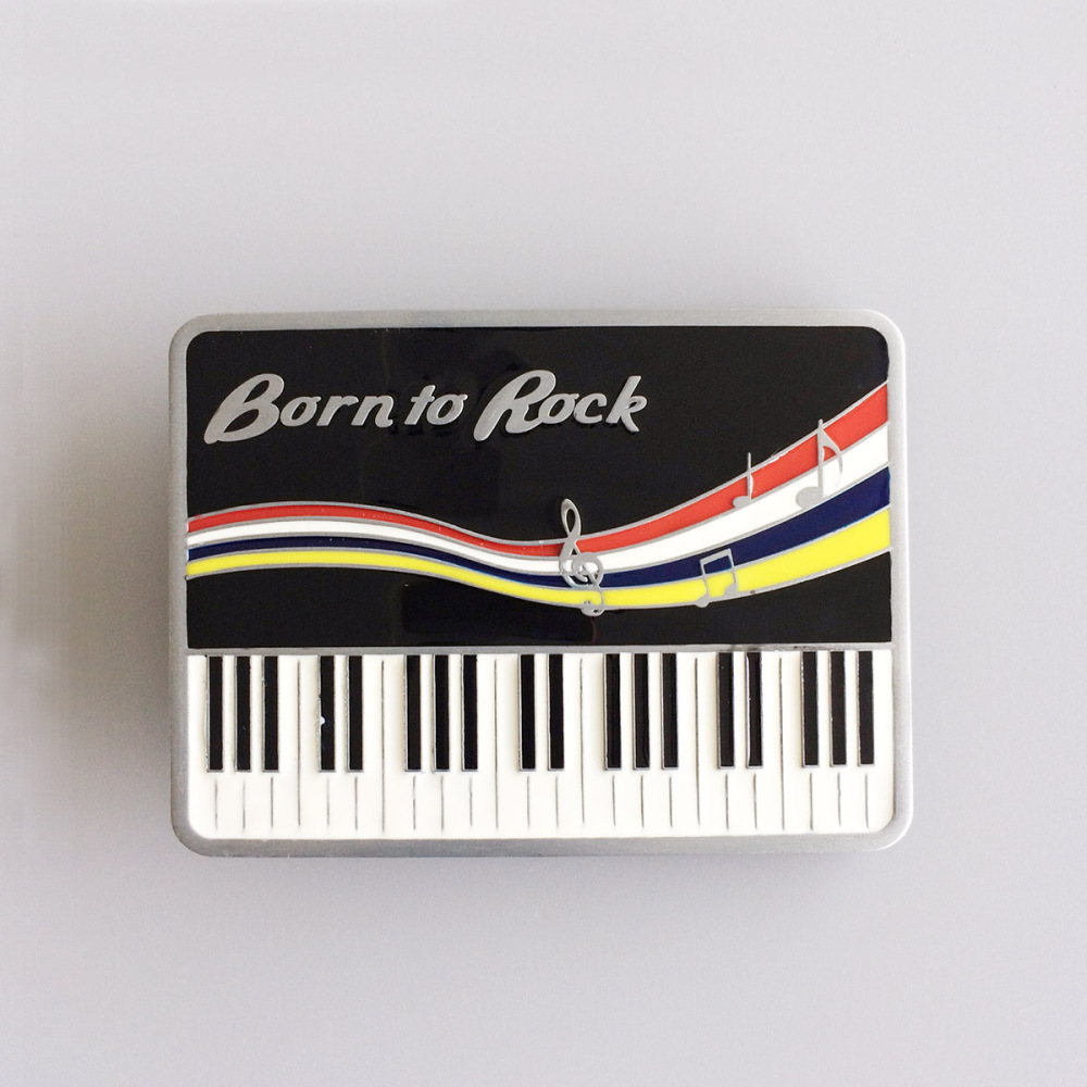 Vintage Rock Piano Music Belt Buckle Gurtelschnalle Boucle de ceinture