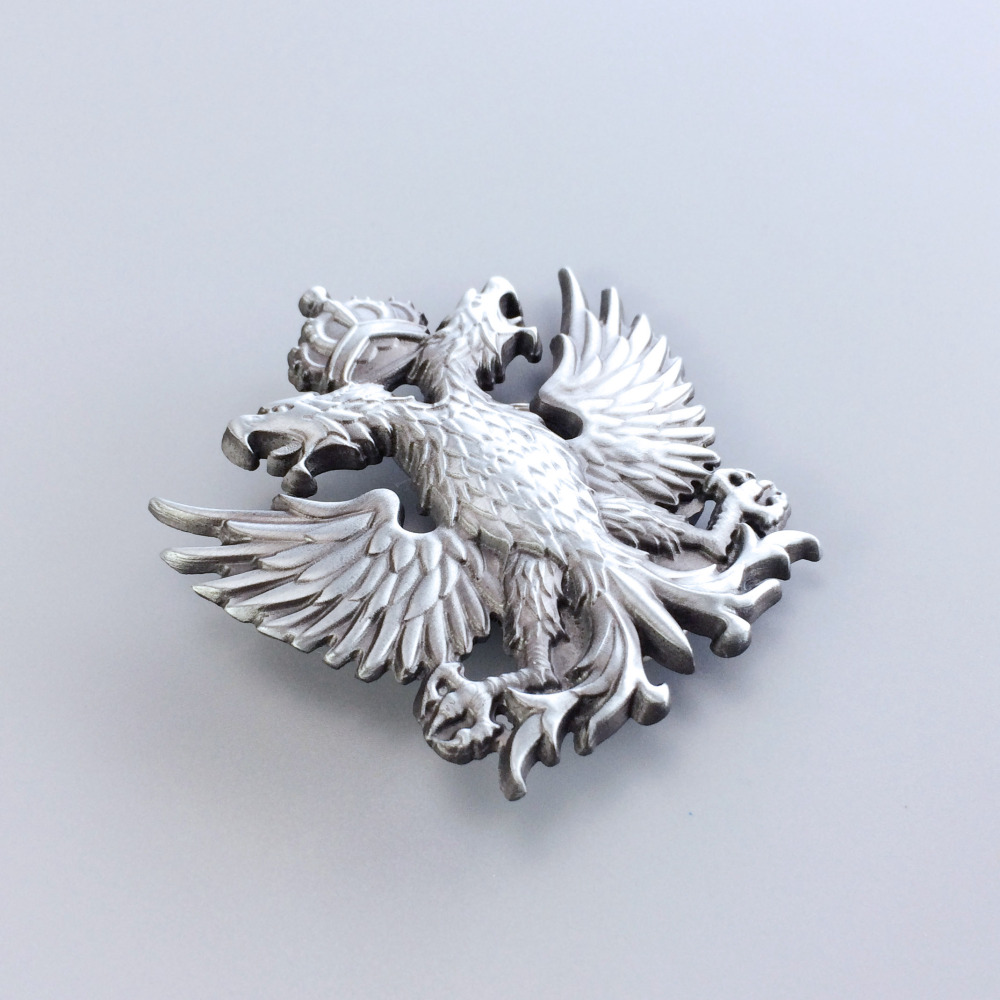 Vintage Style Russian Empire Crown Eagle Belt Buckle