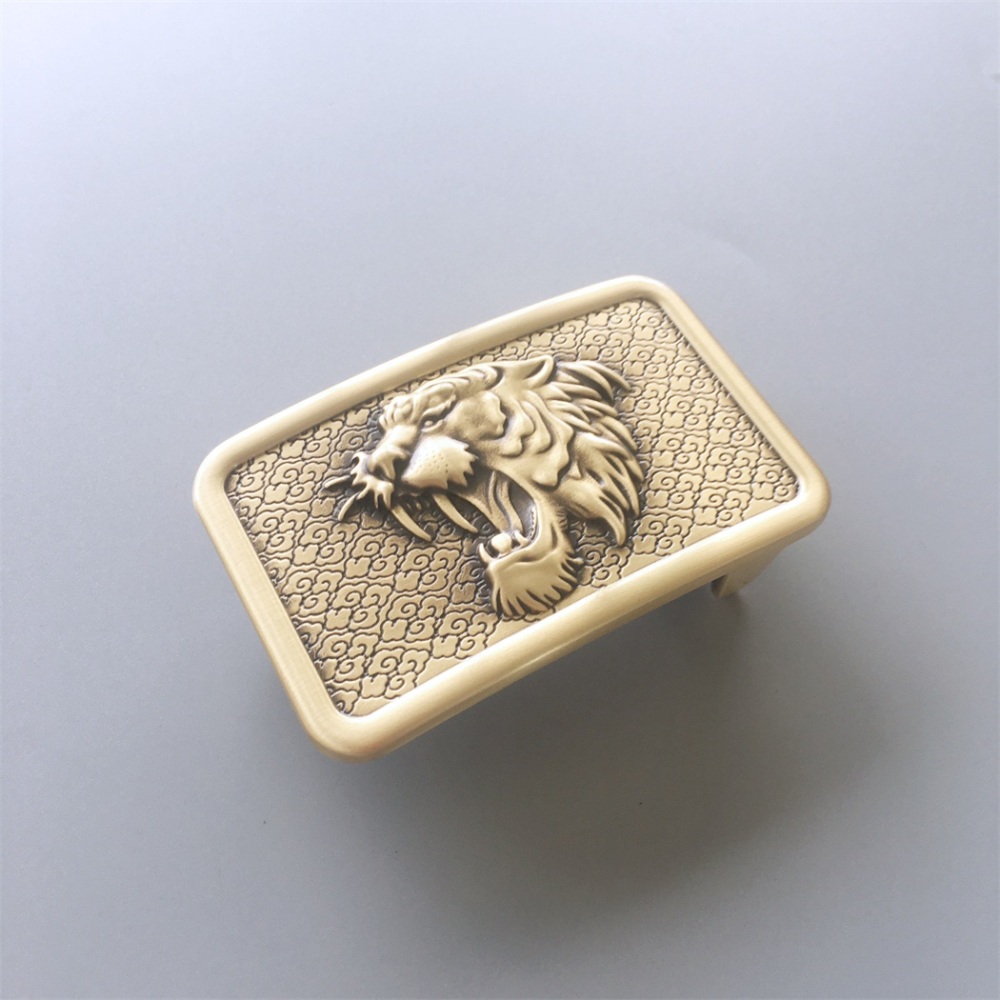 New Western Tiger Solid Brass Belt Buckle BUCKLE-BS009