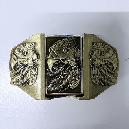 Antique Bronze Plating Western Eagle Lighter Belt Buckle BUCKLE-WG-LT01AB