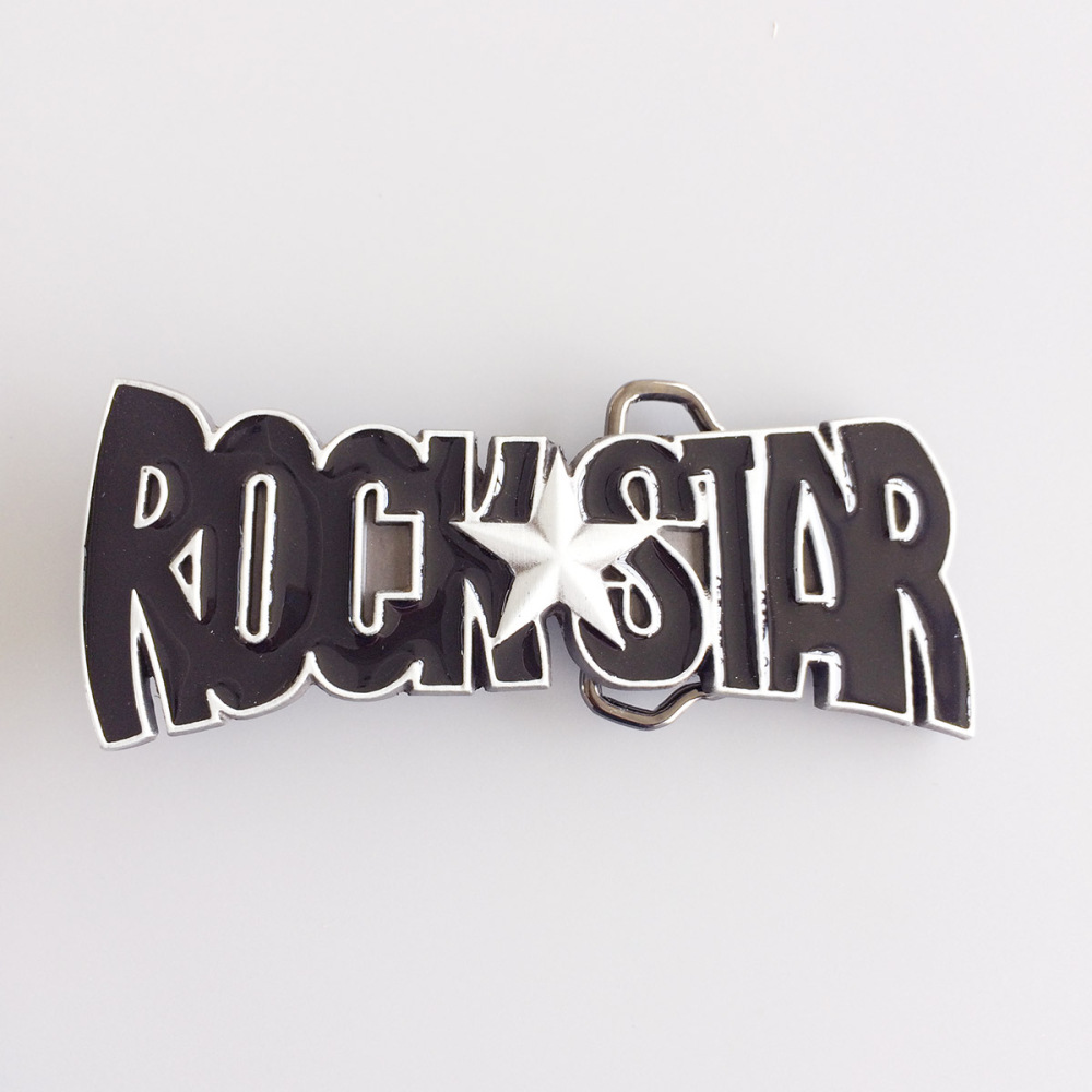 Enamel Star Music Belt Buckle