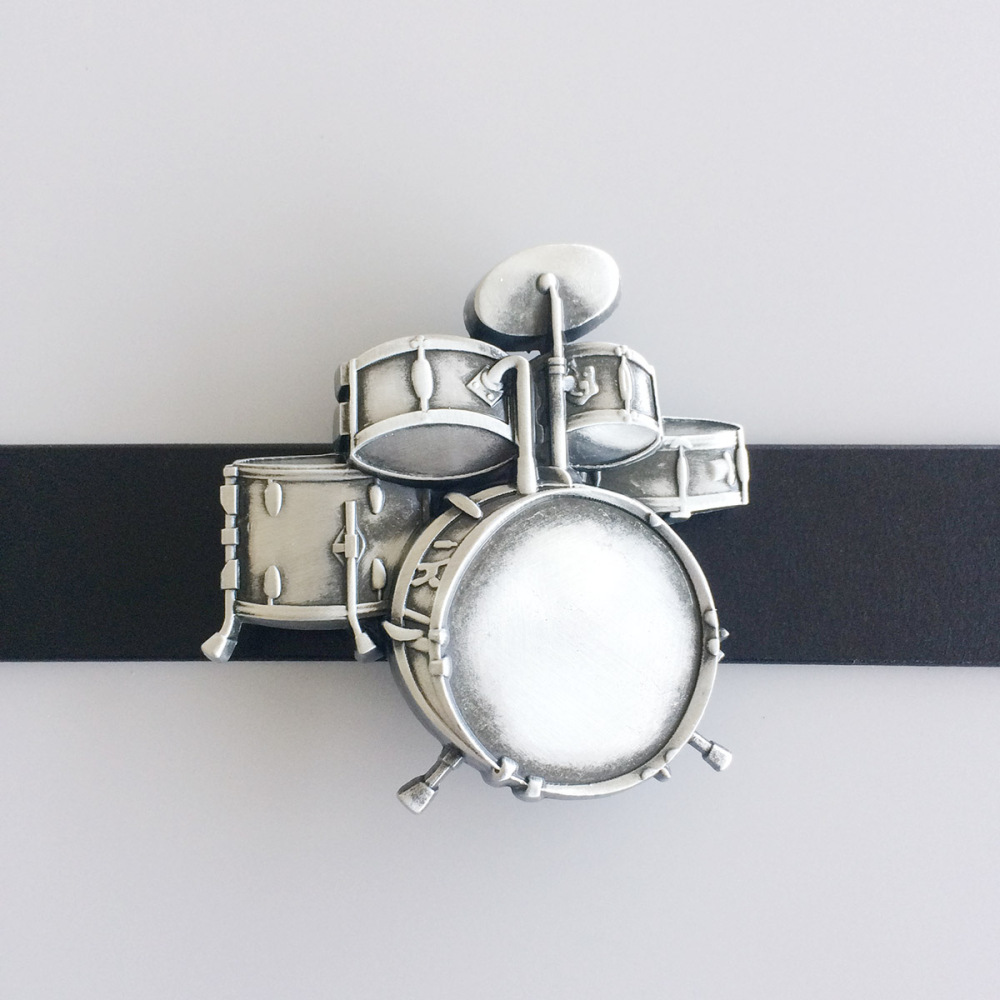 Vintage Drum Kit Music Belt Buckle Gurtelschnalle Boucle de ceinture