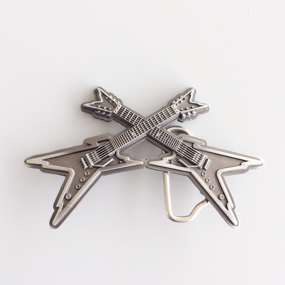 Vintage Cross Electric Guitar Belt Buckle Gurtelschnalle Boucle de ceinture