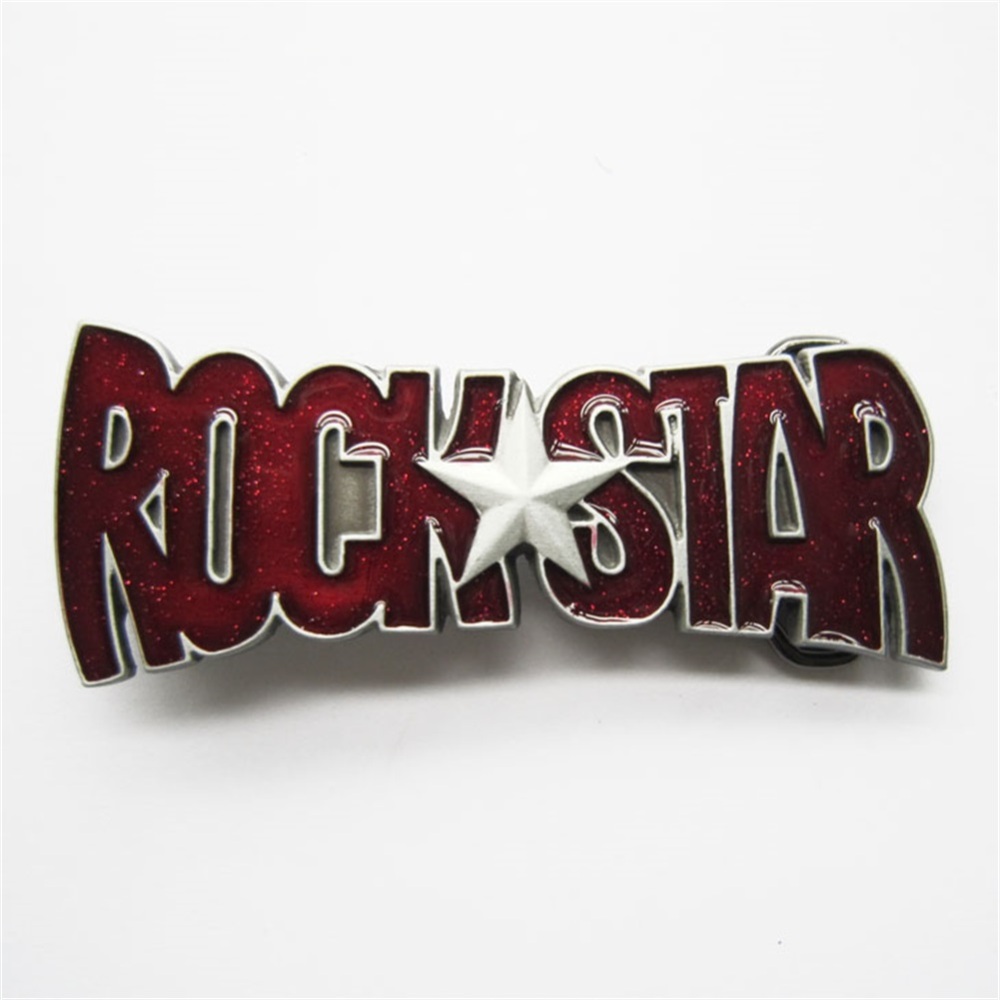 Enamel Star Music Belt Buckle