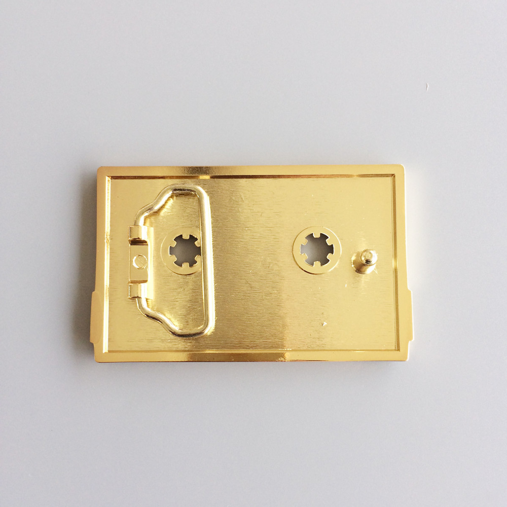 Gold Plated Rock Music Cassette Tape Music Belt Buckle Gurtelschnalle Boucle de ceinture