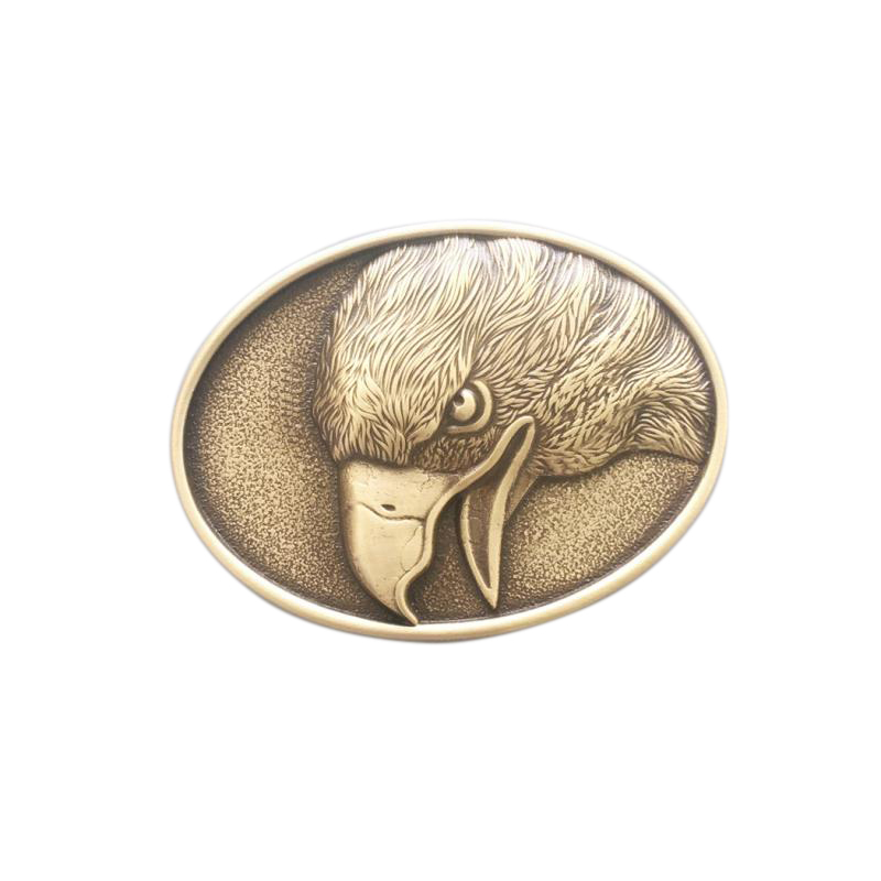 Eagle Oval Solid Brass Belt Buckle BUCKLE-BS006