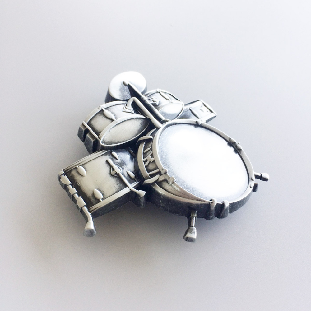 Vintage Drum Kit Music Belt Buckle Gurtelschnalle Boucle de ceinture