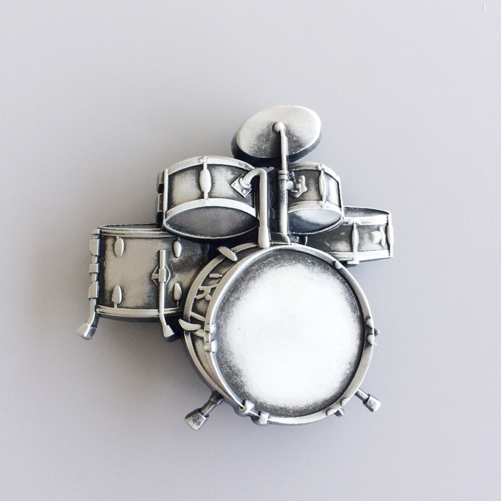 Vintage Drum Kit Music Belt Buckle Gurtelschnalle Boucle de ceinture