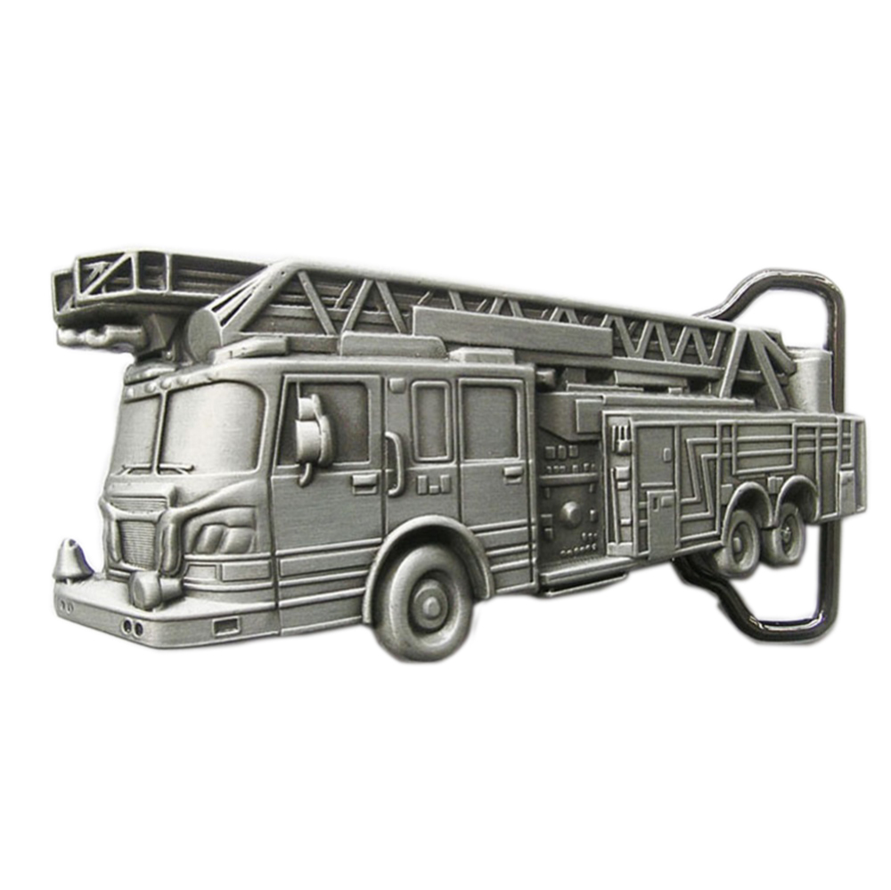 Vintage Fire Truck Firefighter Belt Buckle Gurtelschnalle Boucle de ceinture