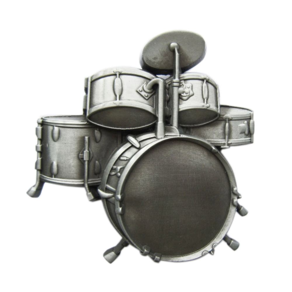 Vintage Drum Kit Music Belt Buckle Gurtelschnalle Boucle de ceinture