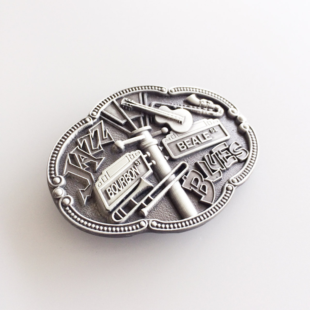 Vintage Jazz Blues Country Music Belt Buckle Gurtelschnalle Boucle de ceinture