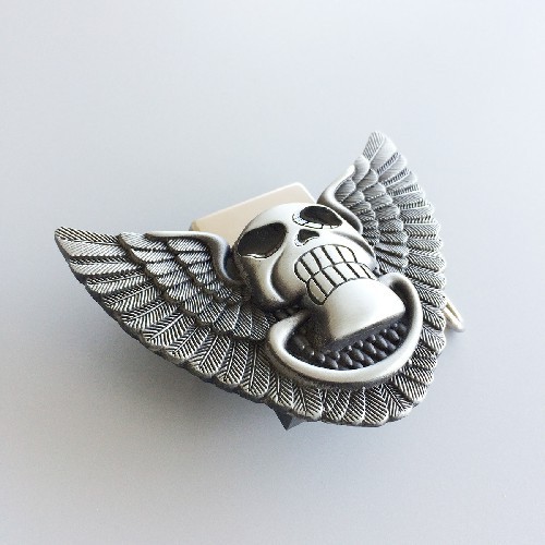 Vintage Style Angel Wing Skull Belt Buckle Gurtelschnalle Boucle de ceinture BUCKLE-LT014
