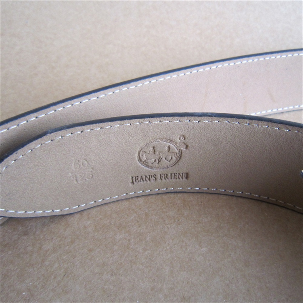 Black PU Imitate Leather Belt Solid Heavy PU Snap On Belt Gurtel