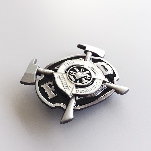 Enamel Firefighter FD Cross Belt Buckle Gurtelschnalle Boucle de ceinture BUCKLE-OC011