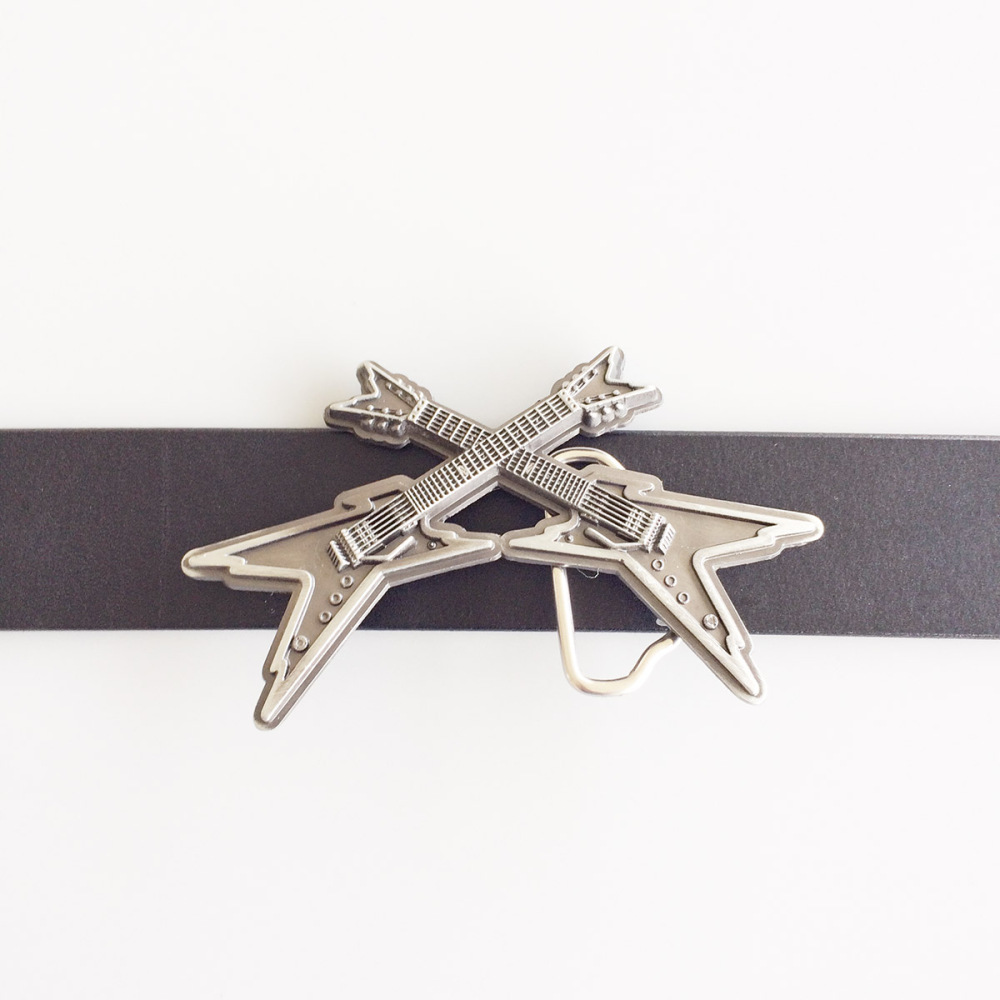 Vintage Cross Electric Guitar Belt Buckle Gurtelschnalle Boucle de ceinture