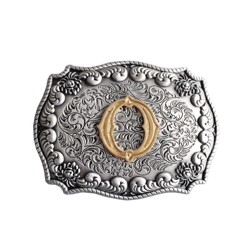 Initial Letter O Western Style Cowboy Cowgirl Belt Buckle BUCKLE-LE010O