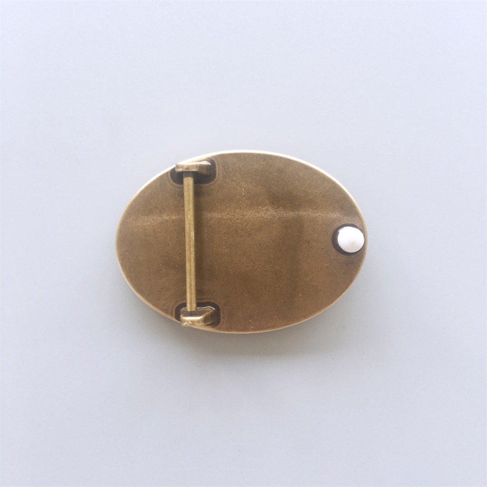 Eagle Oval Solid Brass Belt Buckle BUCKLE-BS006