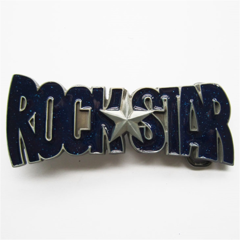 Enamel Star Music Belt Buckle
