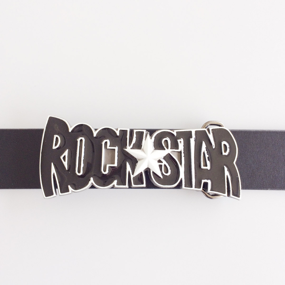 Enamel Star Music Belt Buckle