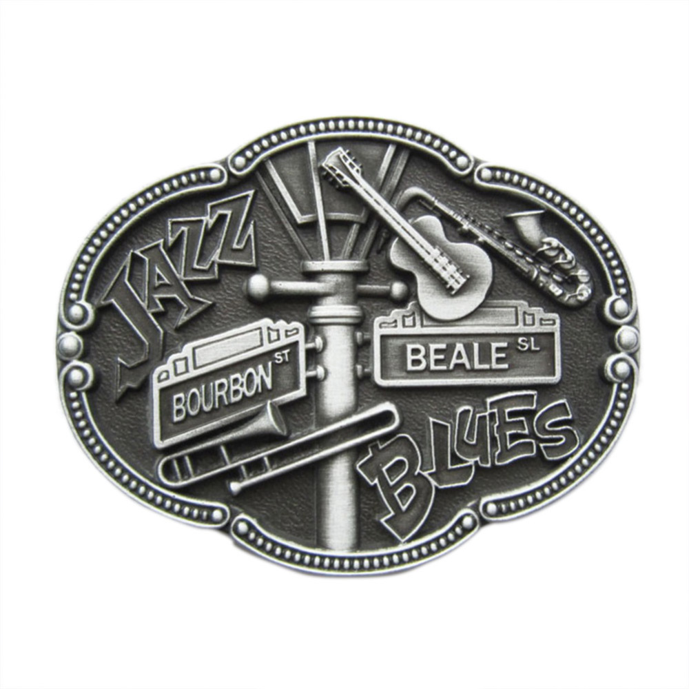 Vintage Jazz Blues Country Music Belt Buckle Gurtelschnalle Boucle de ceinture