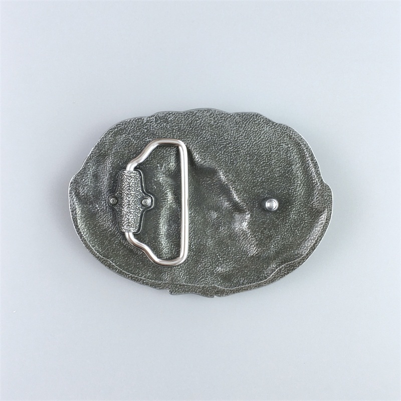 Vintage Style Enamel Western Moon Oval Belt Buckle