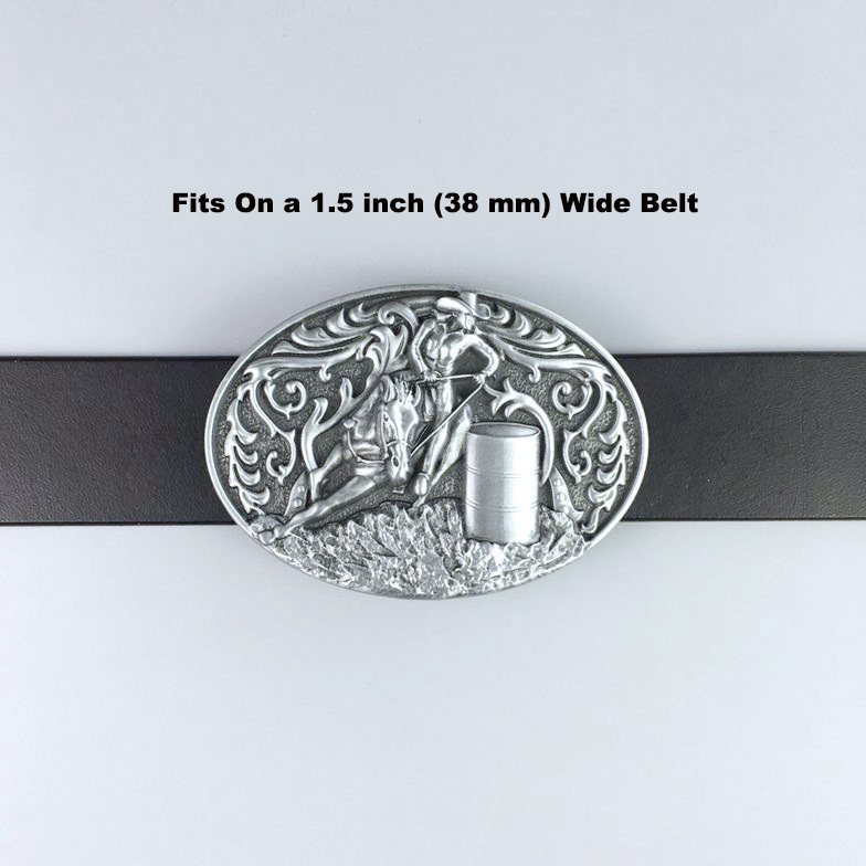 Vintage Style Cowgirl Rodeo Raceing Western Belt Buckle