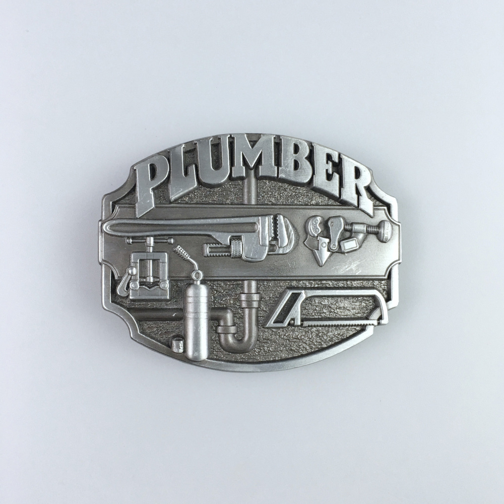 Vintage Style Plumber Belt Buckle