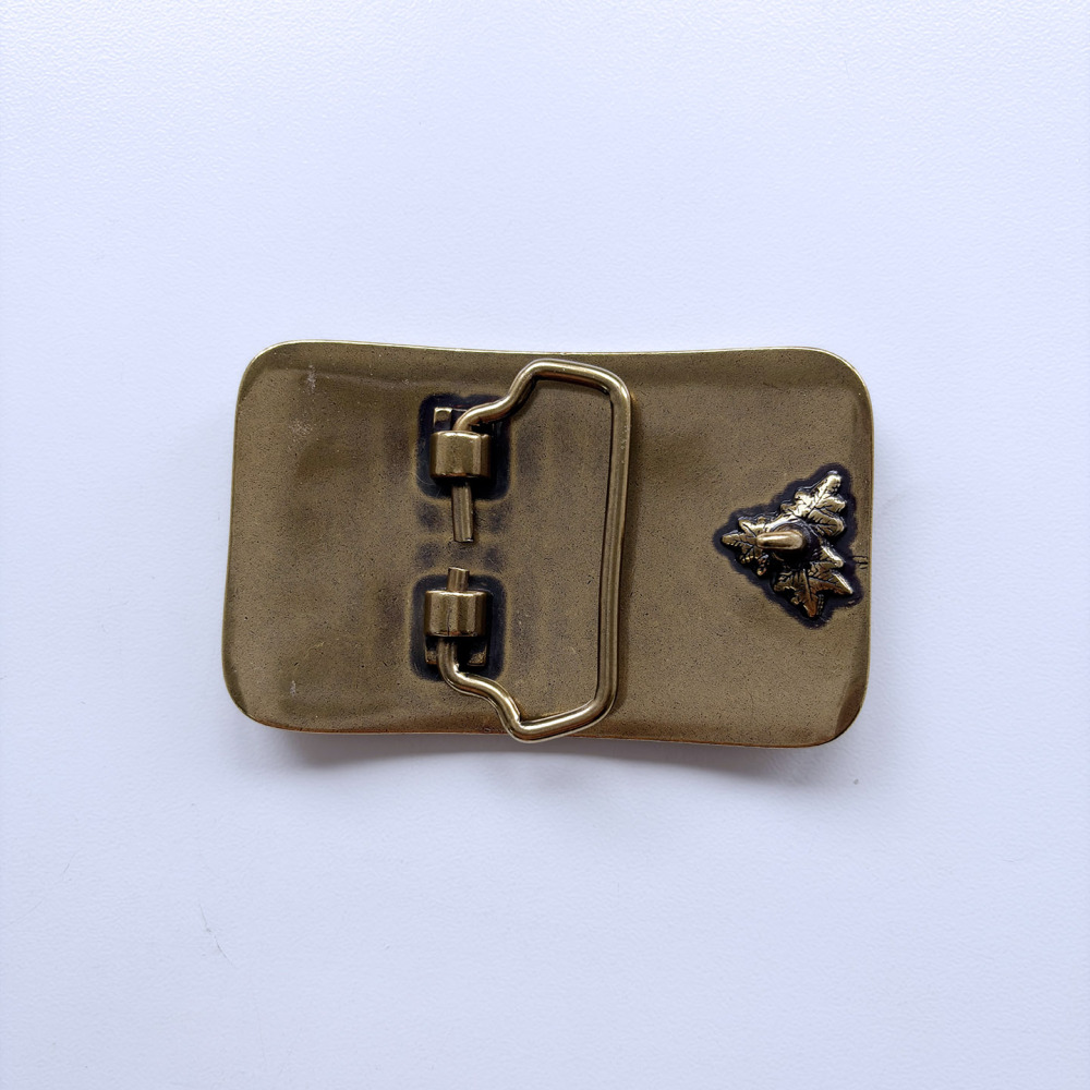 Antique Bronze Plated Southwest Flower Cowgirl Belt Buckle