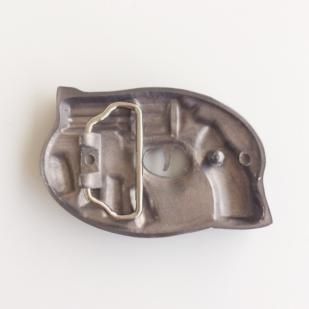 Antique Brushed Silver Cosplay Costume Western Oval Belt Buckle Gurtelschnalle