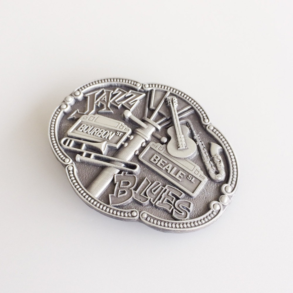 Vintage Jazz Blues Country Music Belt Buckle Gurtelschnalle Boucle de ceinture