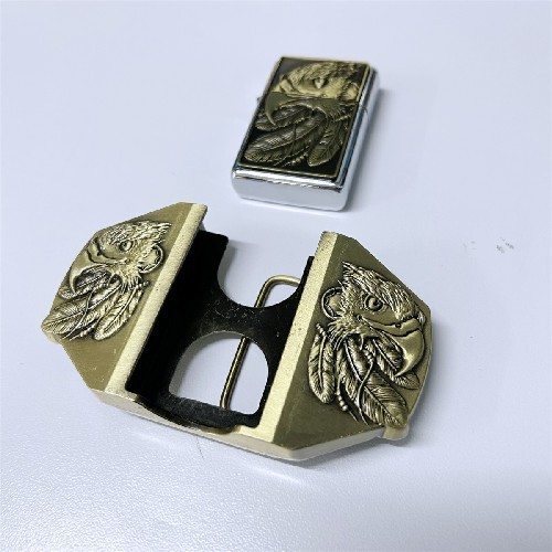 Antique Bronze Plating Western Eagle Lighter Belt Buckle BUCKLE-WG-LT01AB